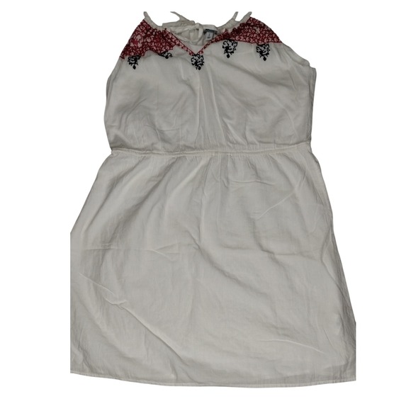 Old Navy White Dress Embroidered‎ Sleeveless Casual Summer Sundress L - Picture 1 of 8